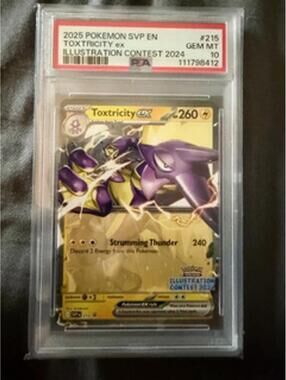 2025 Pokemon SVP EN Toxtricity ex Illustration Contest 2024 PSA 10 GEM MT